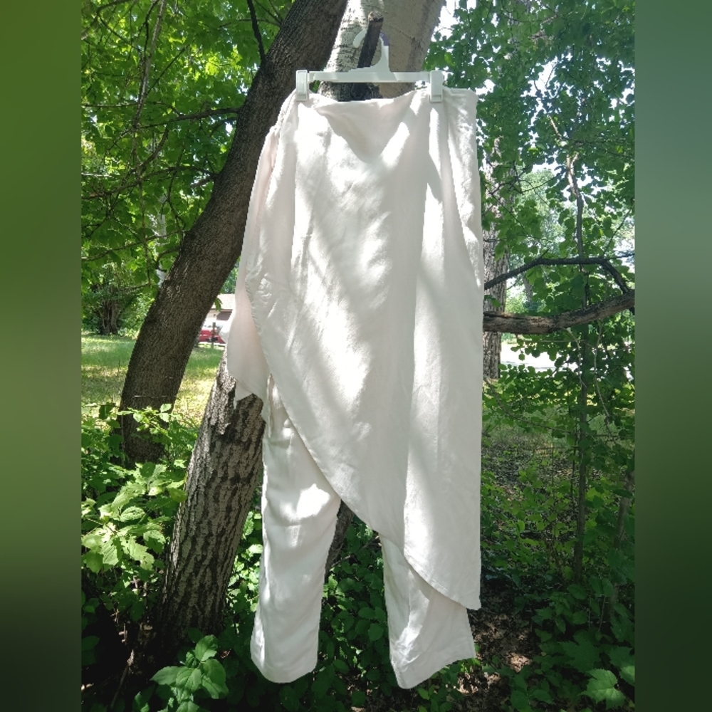 Free People sz 12 nwt pants with wrapped overskirt